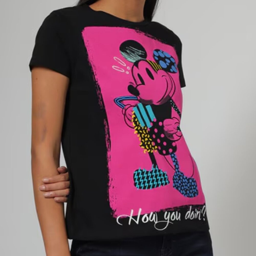 WOMEN’S Classic Mickey Mouse Graphic Crew Neck Short Sleeve T-Shirt